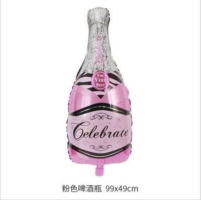 Születésnapi parti dekoráció léggömb pezsgősüveg csésze alumínium fólia léggömb borospohár esküvői ajándék léggömb dekorációs kellékek