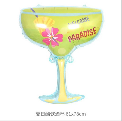 Születésnapi parti dekoráció léggömb pezsgősüveg csésze alumínium fólia léggömb borospohár esküvői ajándék léggömb dekorációs kellékek