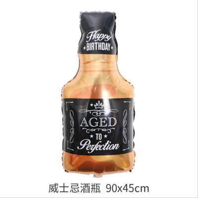 Születésnapi parti dekoráció léggömb pezsgősüveg csésze alumínium fólia léggömb borospohár esküvői ajándék léggömb dekorációs kellékek