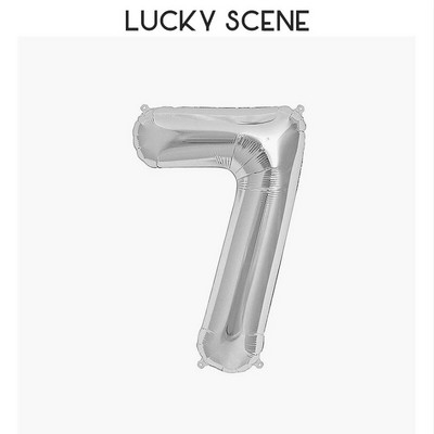 16-инчов балон с числа за рожден ден Бебе парти за рожден ден Сребърен дигитален балон от алуминиево фолио Декорация на балон Дигитален балон S00094