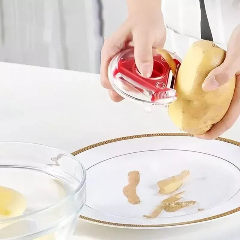 Нова белачка 3 в 1 за плодове и зеленчуци Мултифункционален нож за белене на картофи моркови ябълки тиква картофи кухненски аксесоари