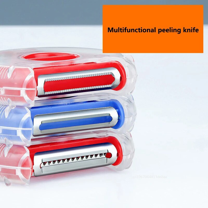 Нова белачка 3 в 1 за плодове и зеленчуци Мултифункционален нож за белене на картофи моркови ябълки тиква картофи кухненски аксесоари