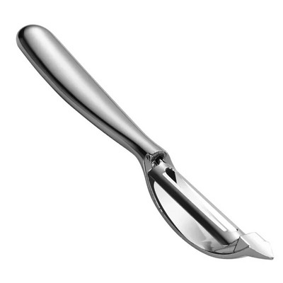 Нож за белене от цинкова сплав, креативен дизайн за копаене, белене на плодове и картофи, белачка за рендосване с една дума