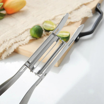 Εργαλεία κουζίνας Εργαλεία λαχανικών Gadgets από ανοξείδωτο χάλυβα διπλής όψεως Σπαράγγι Yam Cucumber Peeling Potato Gadgets Μαχαίρι φρούτων