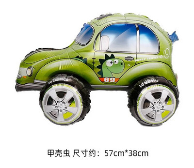 3D sztereó autós alumínium film léggömb gyermekjáték ajándék születésnapi parti színpadon Esküvői fotó kellékek Verseny ballon dekoráció