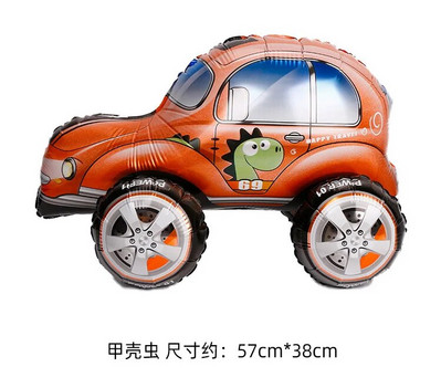 3D sztereó autós alumínium film léggömb gyermekjáték ajándék születésnapi parti színpadon Esküvői fotó kellékek Verseny ballon dekoráció