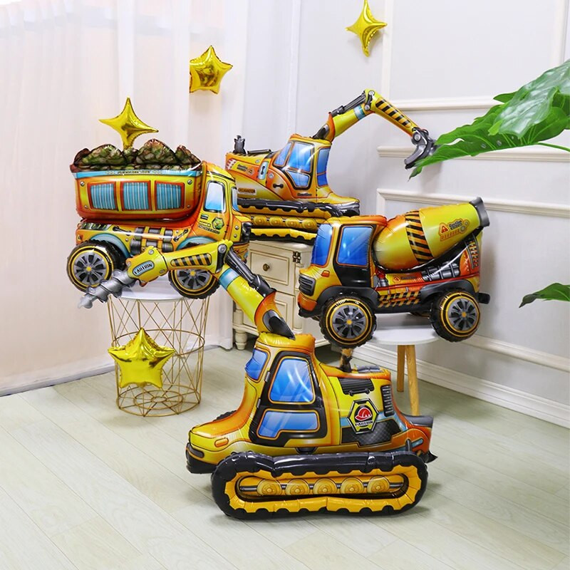 3D sztereó autós alumínium film léggömb gyermekjáték ajándék születésnapi parti színpadon Esküvői fotó kellékek Verseny ballon dekoráció