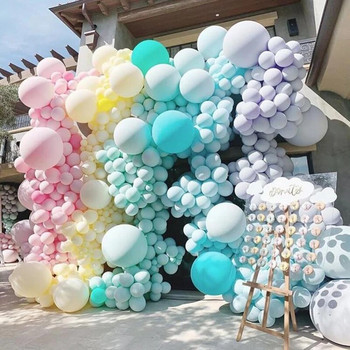 30 τμχ Μακαρόν 5/10 ιντσών Χρώμα παστέλ ζαχαρωτά μπαλόνια λατέξ στρογγυλά μπαλόνια ηλίου για πάρτι γενεθλίων γαμήλιο ντους