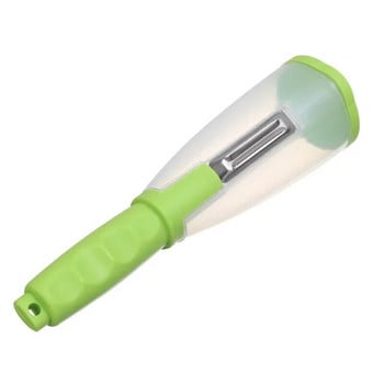 Πολυλειτουργικός τύπος αποθήκευσης Peeling Knife Peeling Knife with Storage Tube Peeler Peeling Apple Supplies Household