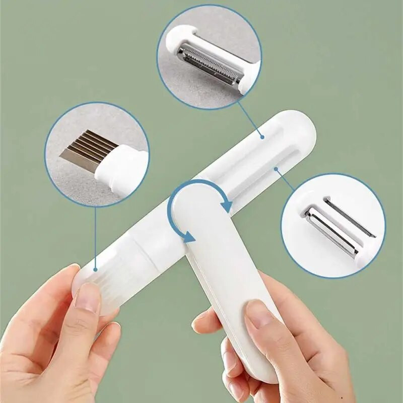 1 kom kuhinjski ljuštilica, višenamjenski alat od nehrđajućeg čelika, ručni alat za brzo ljuštenje, alat za uklanjanje voća i povrća, kuhinjski pribor