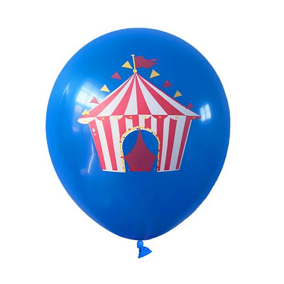 Cirko teminis gimtadienio vakarėlio balionas, Klouno magijos latekso balionų rinkinys, Karnavalinio vakarėlio scenos dekoravimas, 10 vnt.