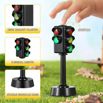 Украсете Образователна играчка Настолен светофар Малки деца Миниатюрни сигнални лампи