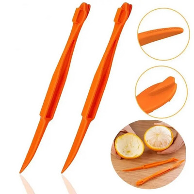 Instrumente pentru curățarea portocalelor Curățătoarea portocalelor din plastic Dispozitiv de îndepărtare a citricelor Lămâie Coji citrice Tăiător de legume Tăiător de fructe Instrumente de bucătărie