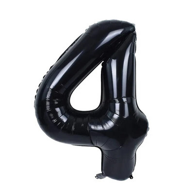 Juodas su gimtadieniu, numerio folija balionai suaugusiems vaikams vakarėlio dekoracijos Moterys Vyrai 10 11 12 13 15 18 20 25 30 35 40 50 60 metų