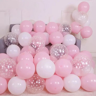 15 vnt rožinės spalvos konfeti metaliniai latekso balionai su gimtadieniu vakarėlio dekoracijos suaugusiems vaikams berniukui mergaitei kūdikio dušo reikmenys vestuvėms