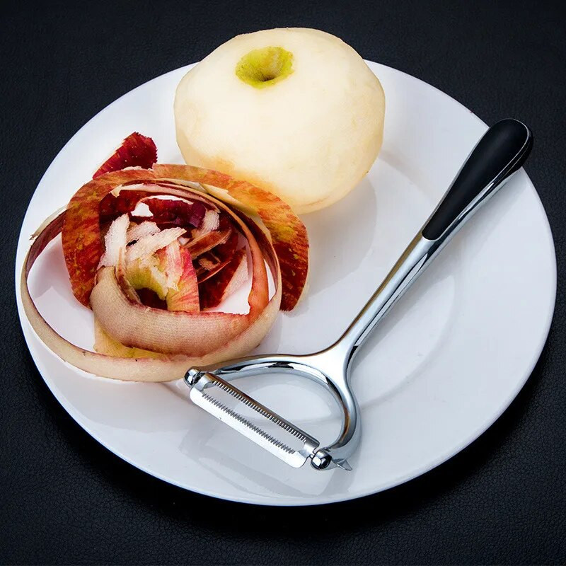 Többfunkciós zöldség-gyümölcs hámozó rozsdamentes acél otthoni uborka sárgarépa burgonya hámozó vágó kés konyhai kiegészítők