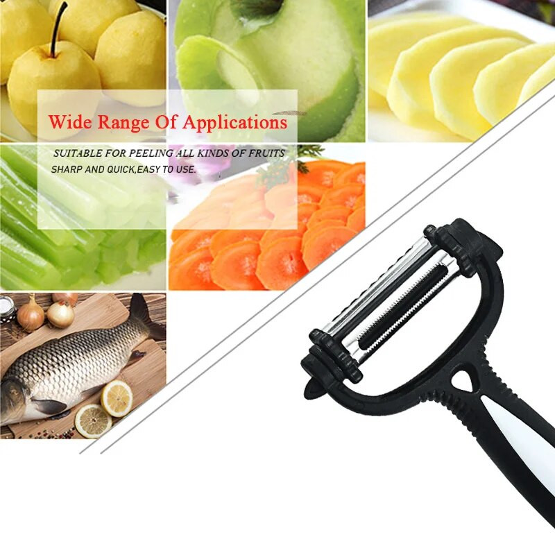 360 fokos forgó többfunkciós konyhai minihámozó Zöldséggyalu Gyümölcsburgonya sárgarépa hámozó reszelő szeletelő 4 szín