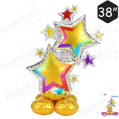 Baza de îmbinare Ursuleț Dragoste Ziua Îndrăgostiților Petrecere de naștere Decorare foto Aspect de fundal Film de aluminiu Balon Ambalaj fin