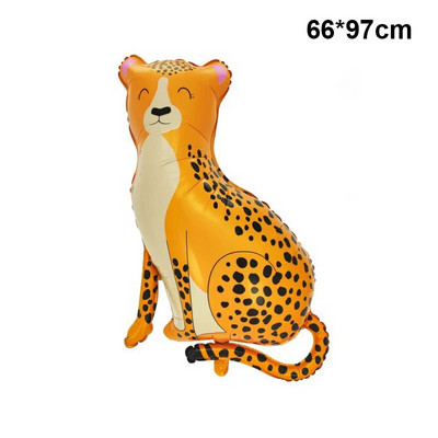 4D în picioare, leu mare, dinozaur, animale din folie, baloane decorative uriașe pentru copii, junglă, safari, decorațiuni pentru petrecerea de aniversare Globos