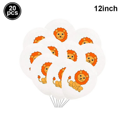 4D în picioare, leu mare, dinozaur, animale din folie, baloane decorative uriașe pentru copii, junglă, safari, decorațiuni pentru petrecerea de aniversare Globos