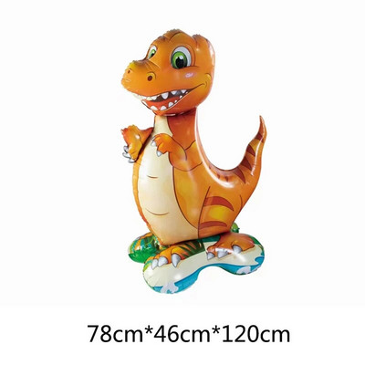 4D în picioare, leu mare, dinozaur, animale din folie, baloane decorative uriașe pentru copii, junglă, safari, decorațiuni pentru petrecerea de aniversare Globos