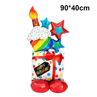 4D în picioare, leu mare, dinozaur, animale din folie, baloane decorative uriașe pentru copii, junglă, safari, decorațiuni pentru petrecerea de aniversare Globos