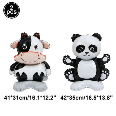 4D în picioare, leu mare, dinozaur, animale din folie, baloane decorative uriașe pentru copii, junglă, safari, decorațiuni pentru petrecerea de aniversare Globos