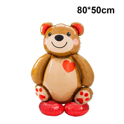 4D în picioare, leu mare, dinozaur, animale din folie, baloane decorative uriașe pentru copii, junglă, safari, decorațiuni pentru petrecerea de aniversare Globos