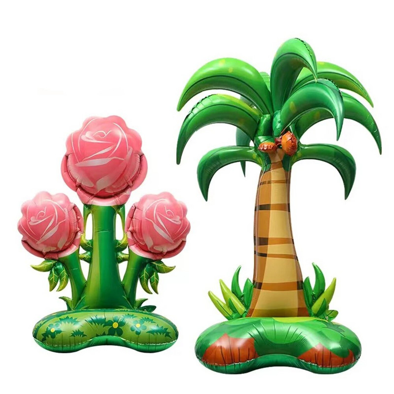 4D în picioare, leu mare, dinozaur, animale din folie, baloane decorative uriașe pentru copii, junglă, safari, decorațiuni pentru petrecerea de aniversare Globos