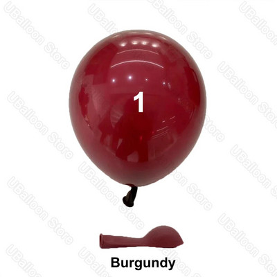 5/10/12/18 collu bordo lateksa baloni, vienvietīgi pildīti bordo rubīnsarkano ķiršu baloni dzimšanas dienas kāzu ballītes dekorēšanai