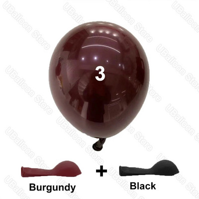 5/10/12/18 collu bordo lateksa baloni, vienvietīgi pildīti bordo rubīnsarkano ķiršu baloni dzimšanas dienas kāzu ballītes dekorēšanai