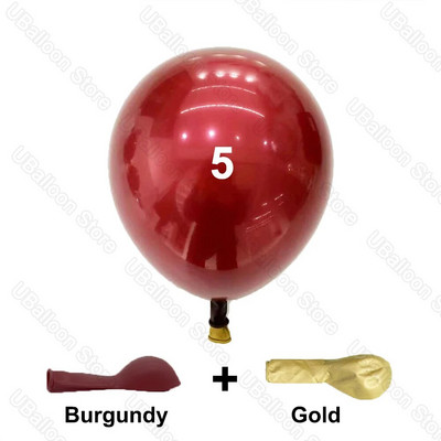 5/10/12/18 collu bordo lateksa baloni, vienvietīgi pildīti bordo rubīnsarkano ķiršu baloni dzimšanas dienas kāzu ballītes dekorēšanai