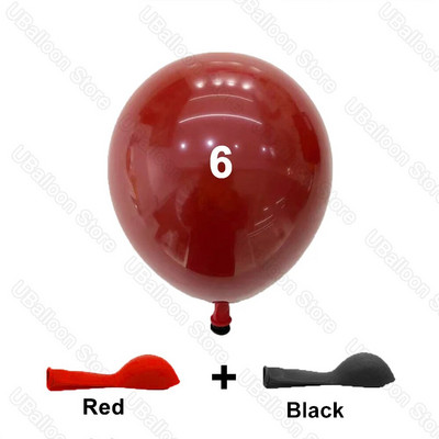 5/10/12/18 collu bordo lateksa baloni, vienvietīgi pildīti bordo rubīnsarkano ķiršu baloni dzimšanas dienas kāzu ballītes dekorēšanai