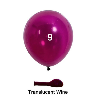 5/10/12/18 collu bordo lateksa baloni, vienvietīgi pildīti bordo rubīnsarkano ķiršu baloni dzimšanas dienas kāzu ballītes dekorēšanai