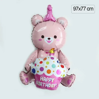 Baloane din folie de tort pentru Decoratiuni petreceri aniversare coroana globos prima aniversare balon in forma de animal
