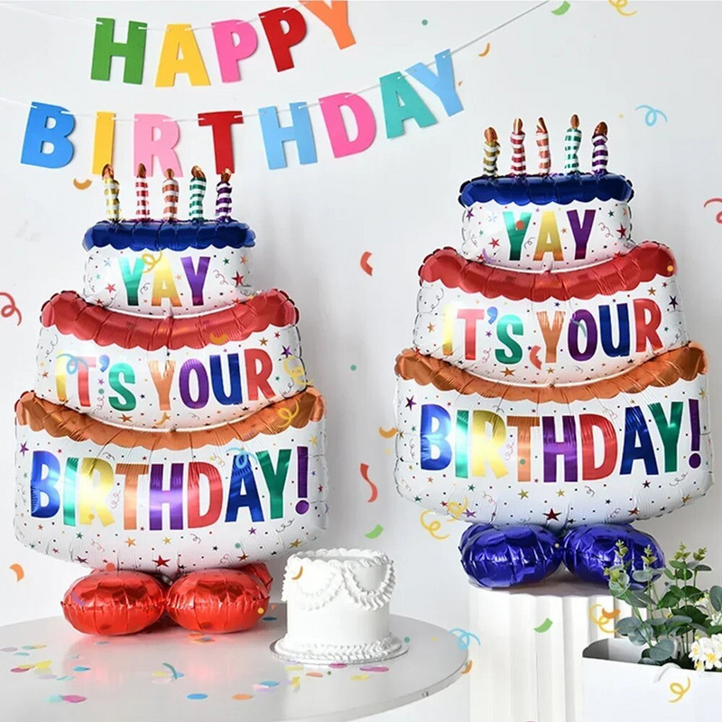 Baloane din folie de tort pentru Decoratiuni petreceri aniversare coroana globos prima aniversare balon in forma de animal