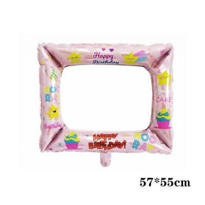 Urs din desene animate Tort Baloane din folie Baby Shower Nunta Ziua de naștere Recuzită foto Decor Scenă Tort Lumânare Tort de aniversare Balon