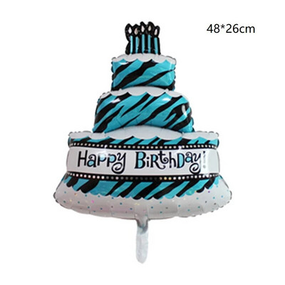 Urs din desene animate Tort Baloane din folie Baby Shower Nunta Ziua de naștere Recuzită foto Decor Scenă Tort Lumânare Tort de aniversare Balon