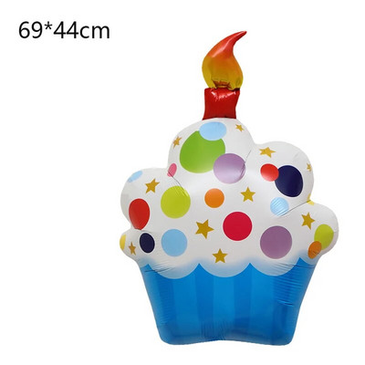 Urs din desene animate Tort Baloane din folie Baby Shower Nunta Ziua de naștere Recuzită foto Decor Scenă Tort Lumânare Tort de aniversare Balon