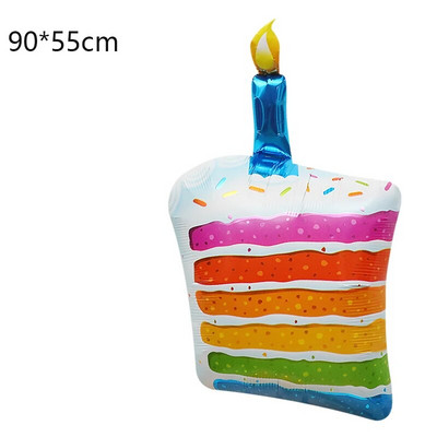 Urs din desene animate Tort Baloane din folie Baby Shower Nunta Ziua de naștere Recuzită foto Decor Scenă Tort Lumânare Tort de aniversare Balon