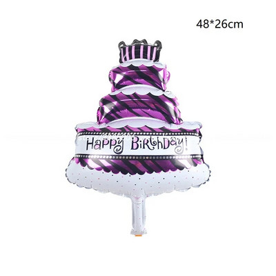 Urs din desene animate Tort Baloane din folie Baby Shower Nunta Ziua de naștere Recuzită foto Decor Scenă Tort Lumânare Tort de aniversare Balon