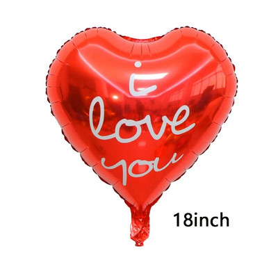 Südamekujulised fooliumist õhupallid Head sõbrapäeva peoruumi kaunistamine sünnipäevaks pulma-aastapäevaks I LOVE YOU õhupall