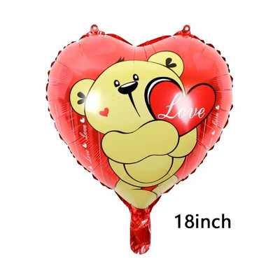 Südamekujulised fooliumist õhupallid Head sõbrapäeva peoruumi kaunistamine sünnipäevaks pulma-aastapäevaks I LOVE YOU õhupall