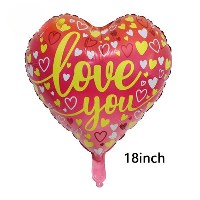 Südamekujulised fooliumist õhupallid Head sõbrapäeva peoruumi kaunistamine sünnipäevaks pulma-aastapäevaks I LOVE YOU õhupall