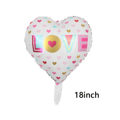 Südamekujulised fooliumist õhupallid Head sõbrapäeva peoruumi kaunistamine sünnipäevaks pulma-aastapäevaks I LOVE YOU õhupall