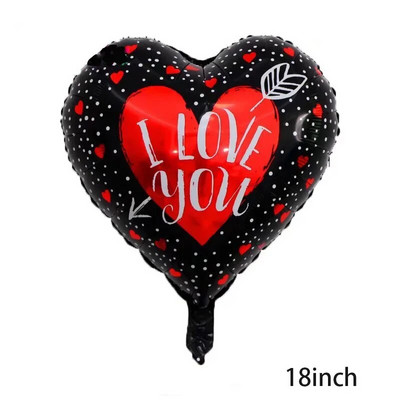 Südamekujulised fooliumist õhupallid Head sõbrapäeva peoruumi kaunistamine sünnipäevaks pulma-aastapäevaks I LOVE YOU õhupall