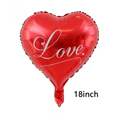 Südamekujulised fooliumist õhupallid Head sõbrapäeva peoruumi kaunistamine sünnipäevaks pulma-aastapäevaks I LOVE YOU õhupall