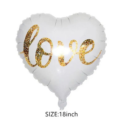 Südamekujulised fooliumist õhupallid Head sõbrapäeva peoruumi kaunistamine sünnipäevaks pulma-aastapäevaks I LOVE YOU õhupall