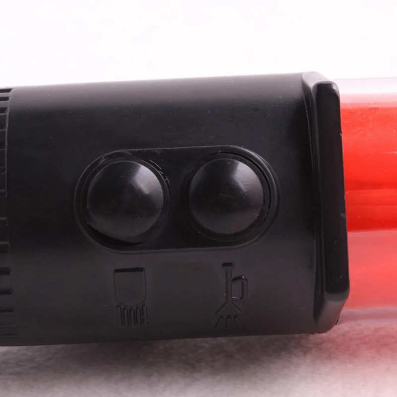 11-tolline punane LED-lamp tuletõrjeliiklus, liikluskepp koos magnetkonksuga, 2tk ilma teeäärse hädaabituleta (punane stiil)