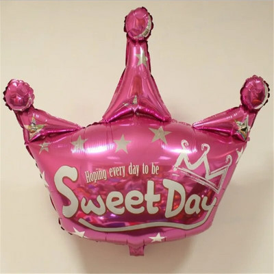 Un balon mare de 39 inch, coroană din aur roz, pentru baby shower, decorare pentru petrecerea de naștere